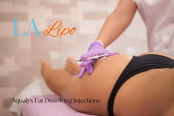 Woman having fat dissolving injections Stratford on thighs