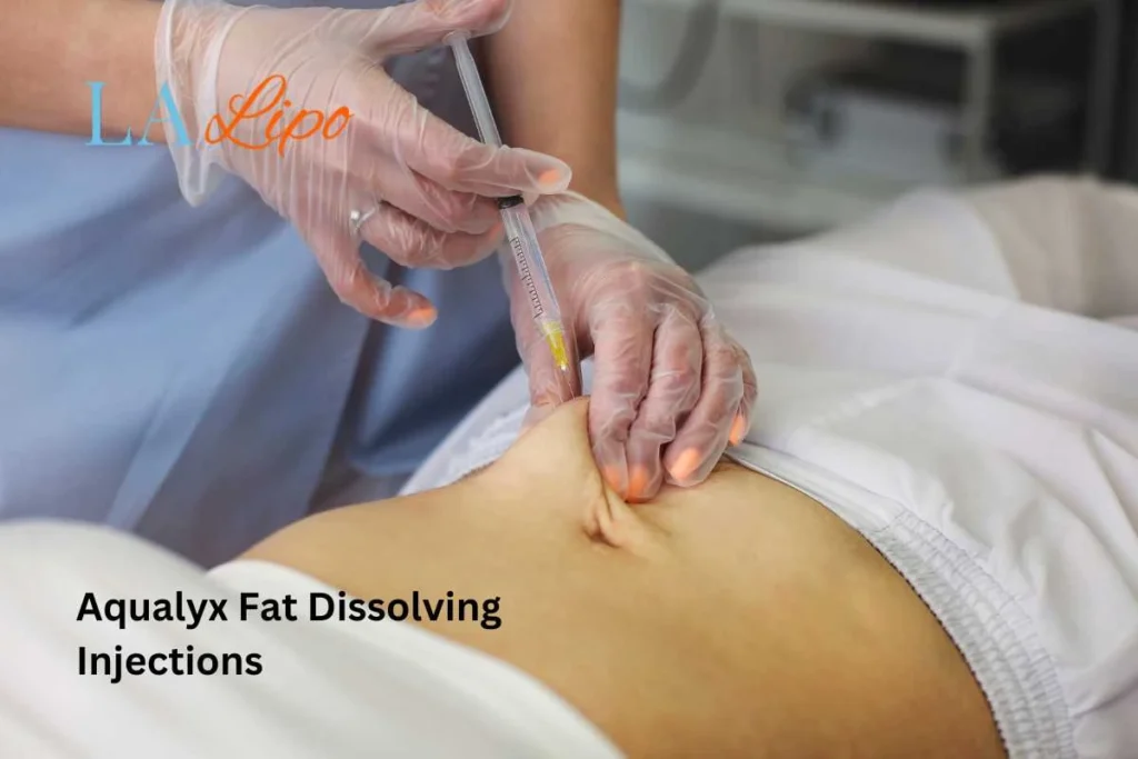 woman having fat dissolving injections Stratford in the stomach