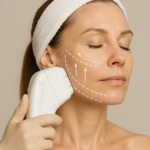 Woman having HI-FU to reduce wrinkles call LA LIPO Stratford Now!