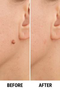 Skin tags removal Stratford before and after