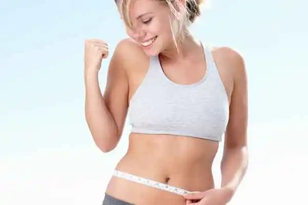 woman happy after fat reduction treatment Stratford