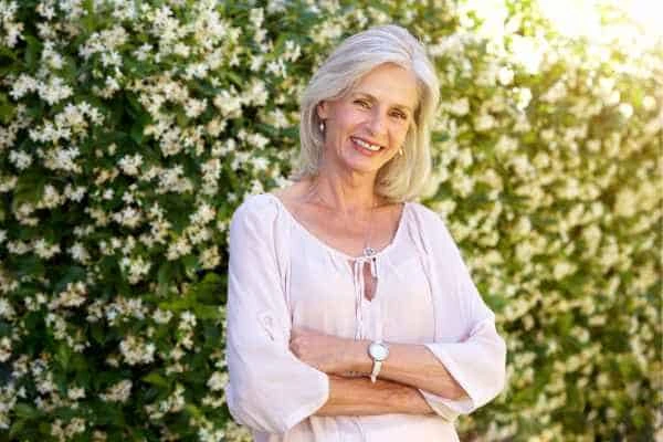 Older woman happy with urinary incontinence treatment Stratford