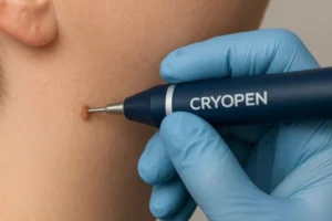 Person receiving skin tag removal Stratford