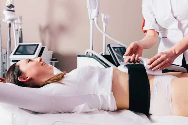 woman having body sculpting to help improve her body image and her mental health Stratford