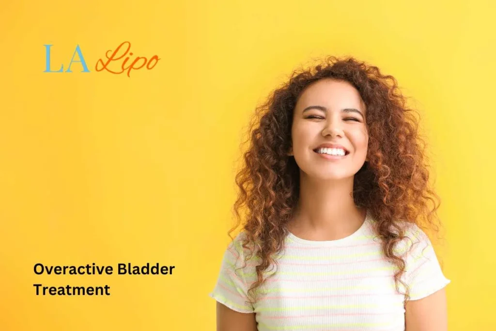 woman smiling about overactive bladder treatment Stratford solutions